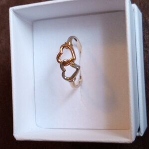 10K Gold in Rose, White & Yellow Ring